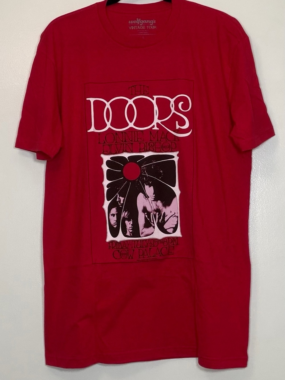 🆕 Wolfgang's The Doors Red Graphic Short Sleeve Tee